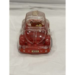 Volkswagen VW Bank Candy holder vintage plastic license plate KISS rolls